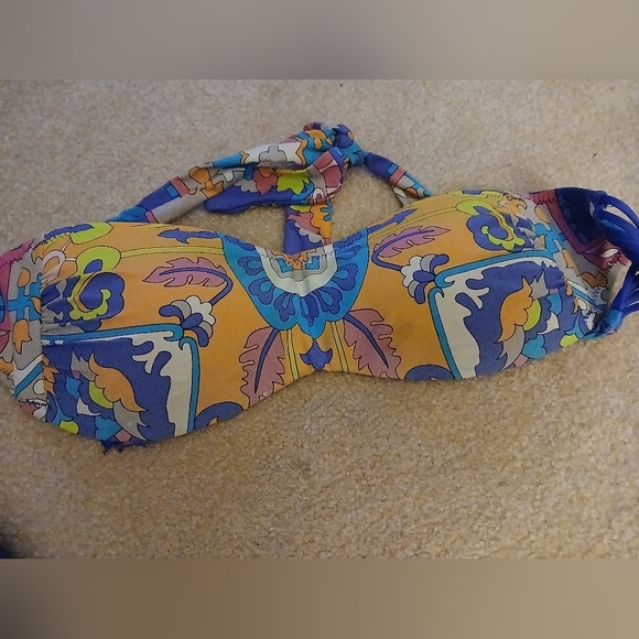 Trina turk bikini Top Size 6 Multicolo Hipster.  FL - Picture 1 of 6